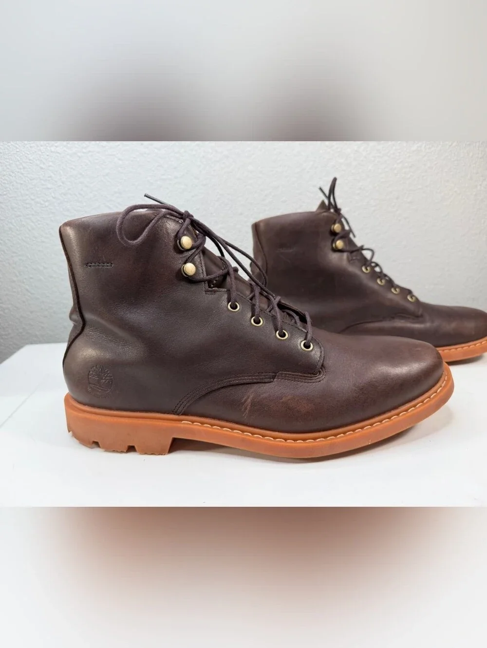 Timberland AFHP-A5050 Men's Shoes EU 44 Dark Brown Leather High-Top size 10 EUC